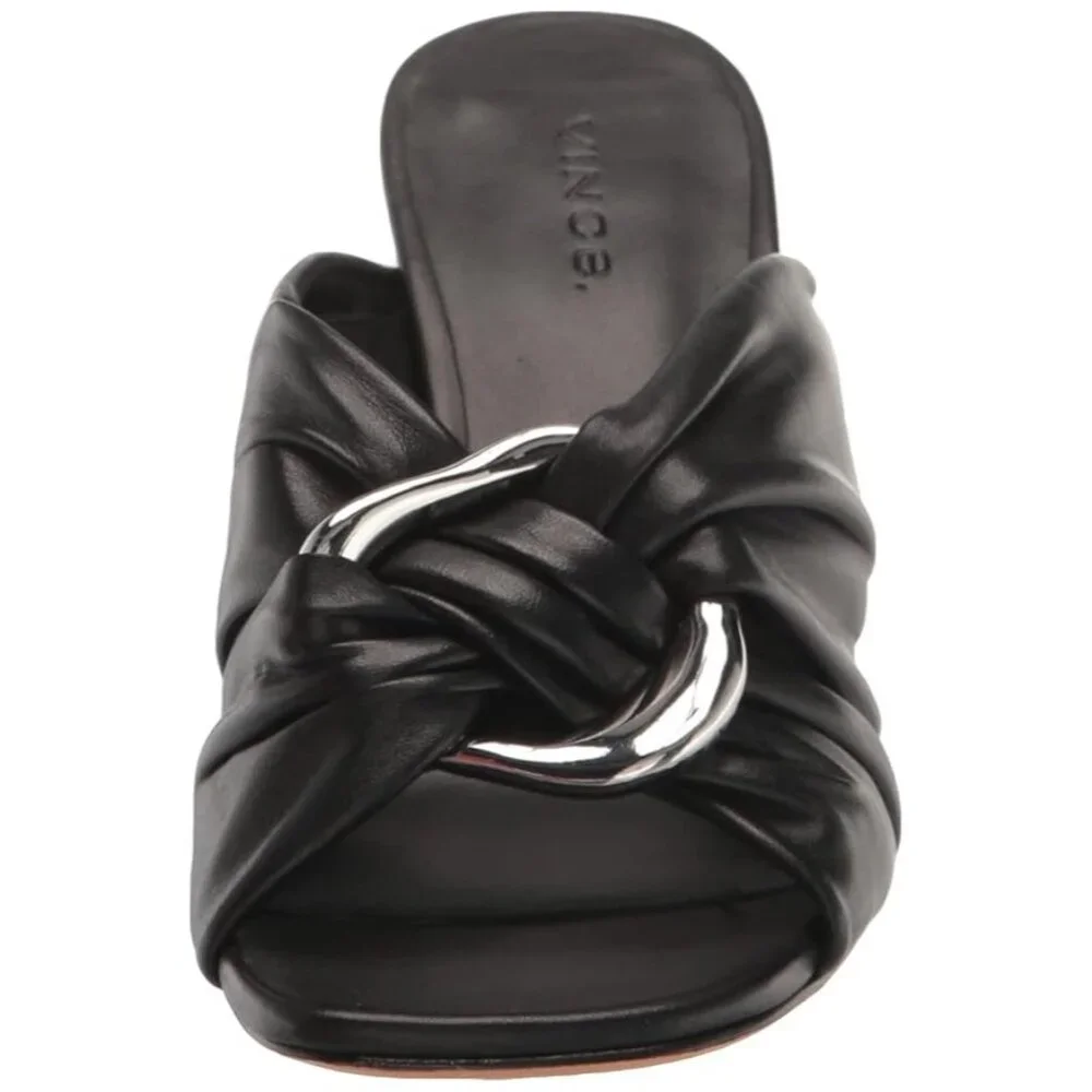 Vince Women's Qiqi Slip On Embellished High Heel Sandals in Black Size 6.5 - Picture 14 of 14